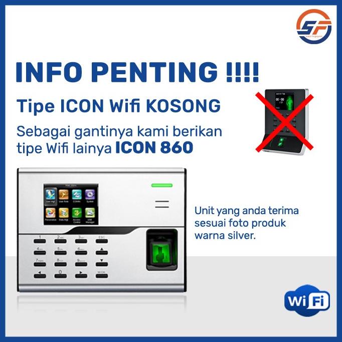Mesin Absensi Wifi | Mesin Absen Fingerprint ICON WIFI Original