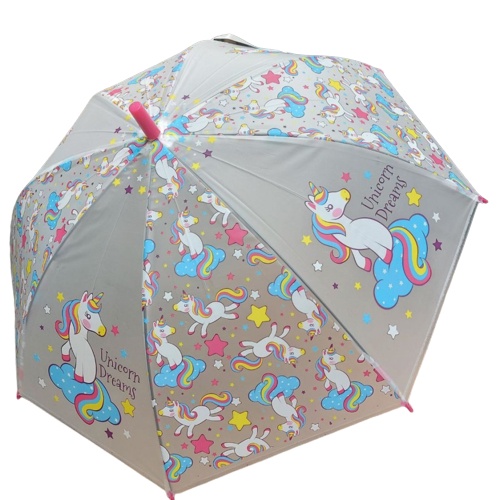 OAI PAYUNG TONGKAT UNICORN / PAYUNG ANAK LUCU KUDA PONI / TRANSPARAN DOFF UNICORN PONY ADA PELUIT /