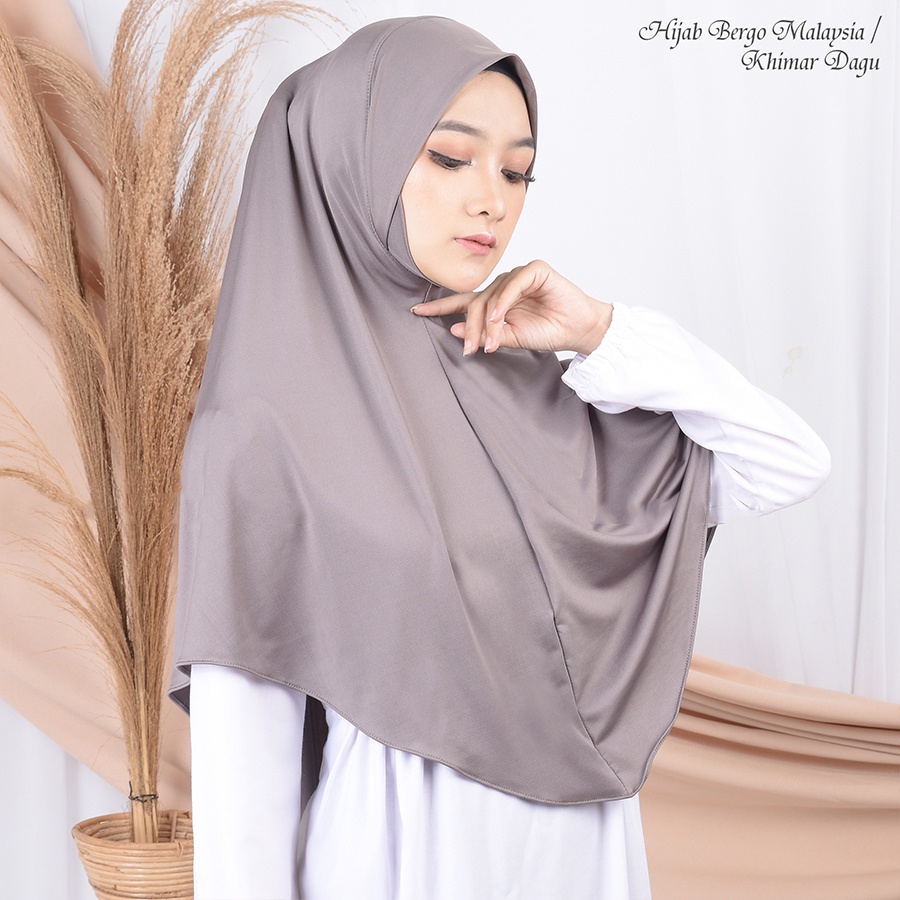 Hijab Dagu Malaysia size L Jersey Jilbab Instan Malay Soft Pet malaysia