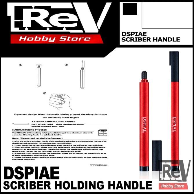 Scriber Chisel Handle Grip Panel Line Aluminium Dspiae Modelkit Gundam