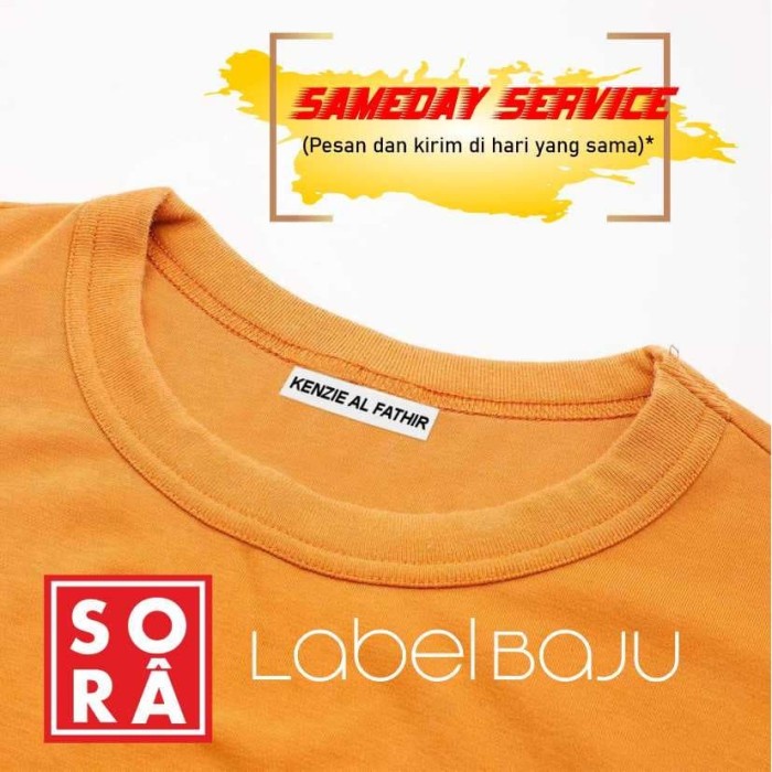 

LABEL BAJU SETRIKA / IRON ON LABEL / LABEL LAUNDRY / LABEL NAMA / KAOS