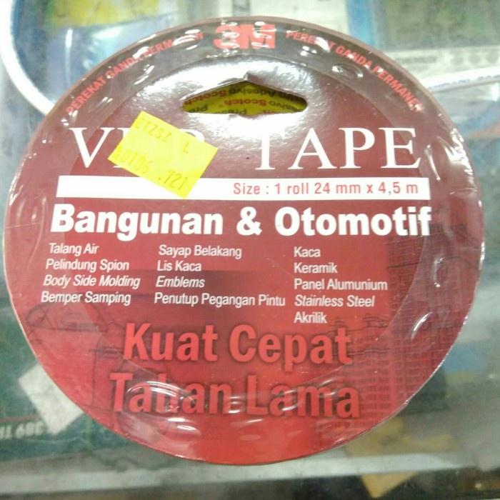 

Isolasi Dobel Double Tape 3M VHB 25mm x 4.5m 25 mm 4.5 meter
