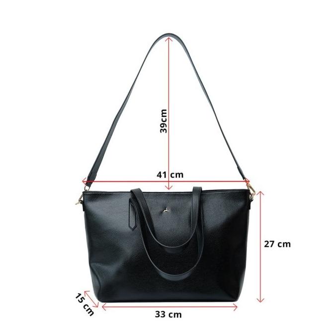 Promo Povilo Kira Tote Bag Black Terbatas Hanifauh