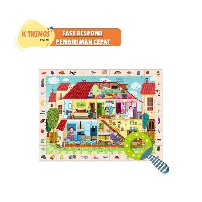 MIDEER Detective Puzzle Mainan Edukasi Anak 3+ 3tahun+ Kado Anak