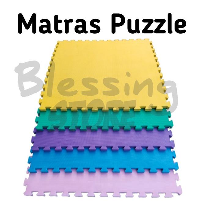 Matras puzzle 100x100 tebal 2 cm karpet beladiri /matras olahraga