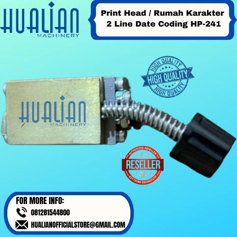

Print Head Character Stamp Mesin Ribbon Coding Hualian HP-241 2 Line