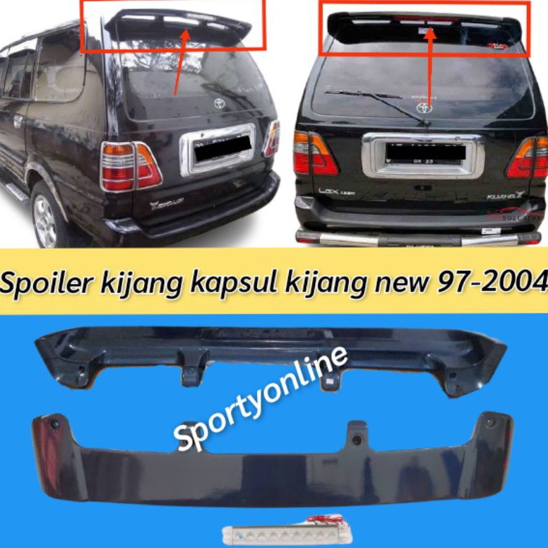 TERMURAH. spoiler kijang new kijang kapsul 97-2003 plastik abs