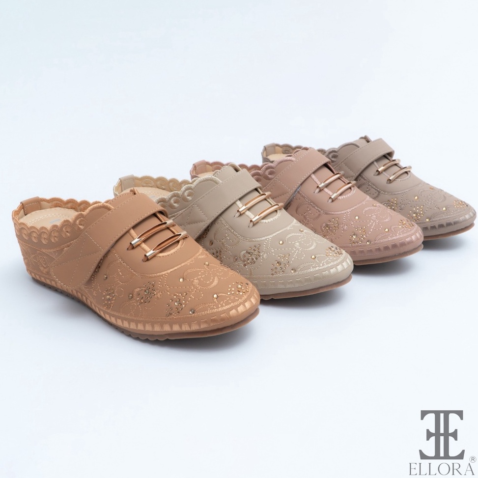 BEST SELLER. ELLORA EY-9212 Sepatu Sandal Wanita Wedges Import
