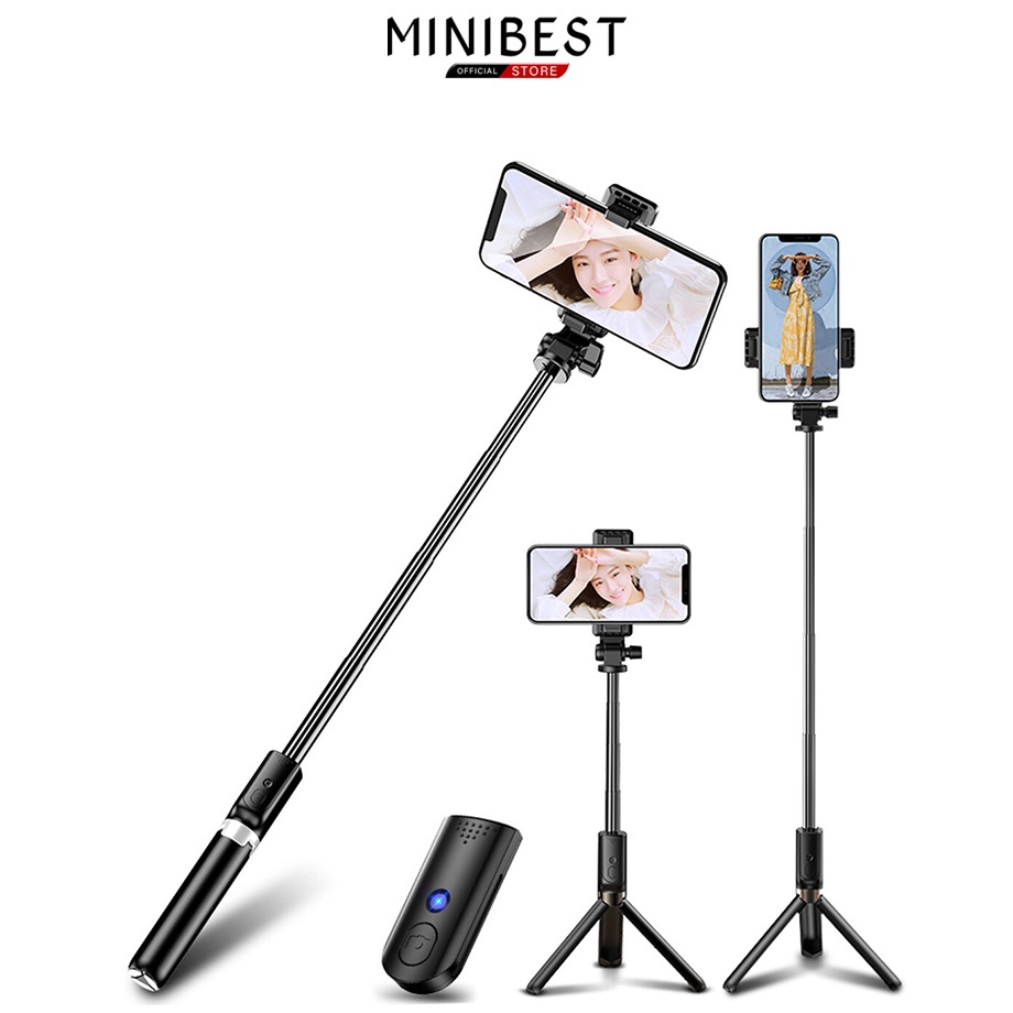 ➘ MINIBEST Tripod Hp Bluetooth/ Tongsis Selfie Bluetooth / Tripod Handphone t Produk Terkini Big Sal
