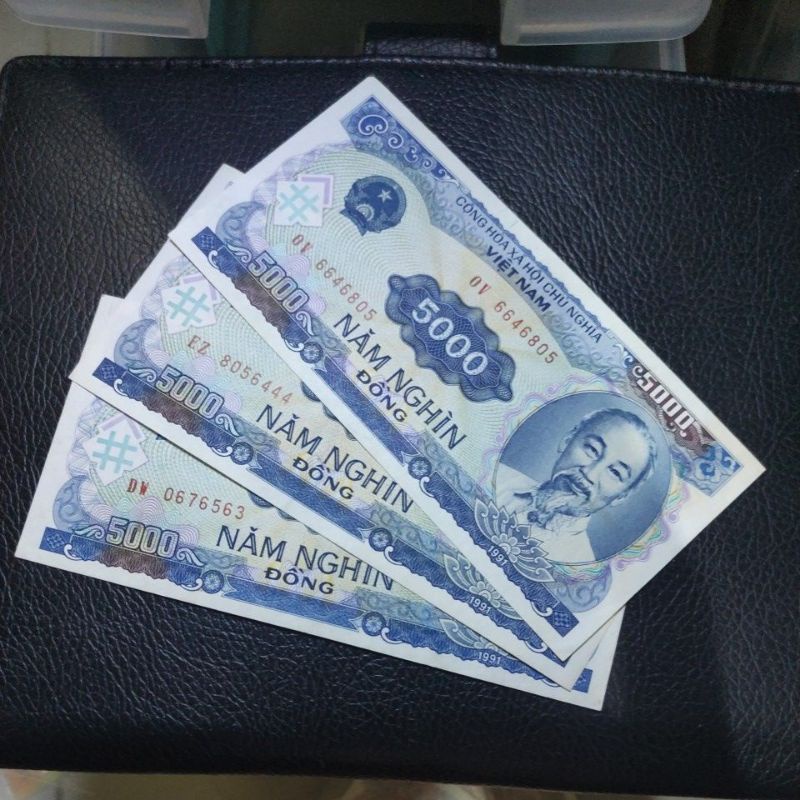 uang kertas asing 5000 dong vietnam lama