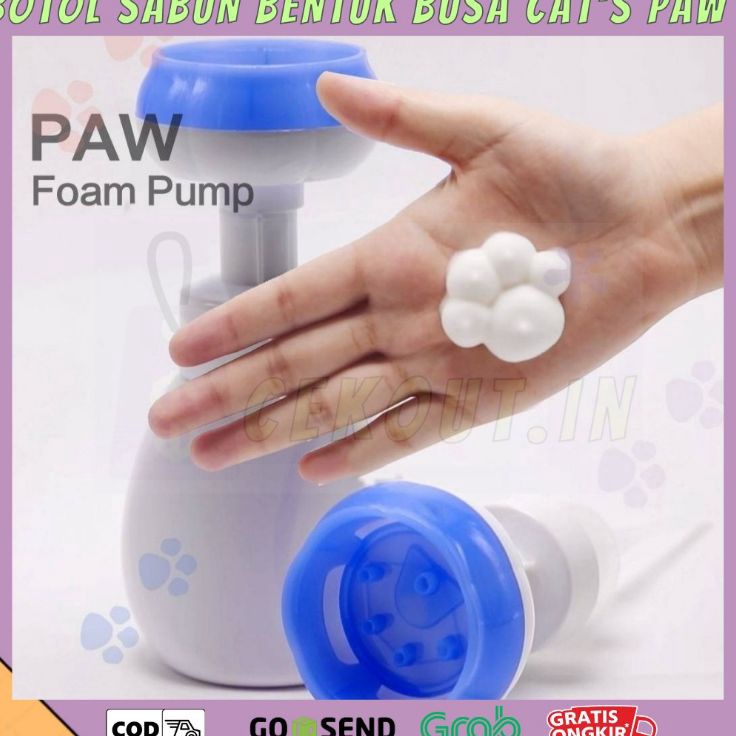 ★ GbC BOTOL SABUN BENTUK BUSA CAT PAW/BOTOL SABUN BENTUK BUSA TAPAK KUCING/BOTOL SABUN BENTUK BUSA B