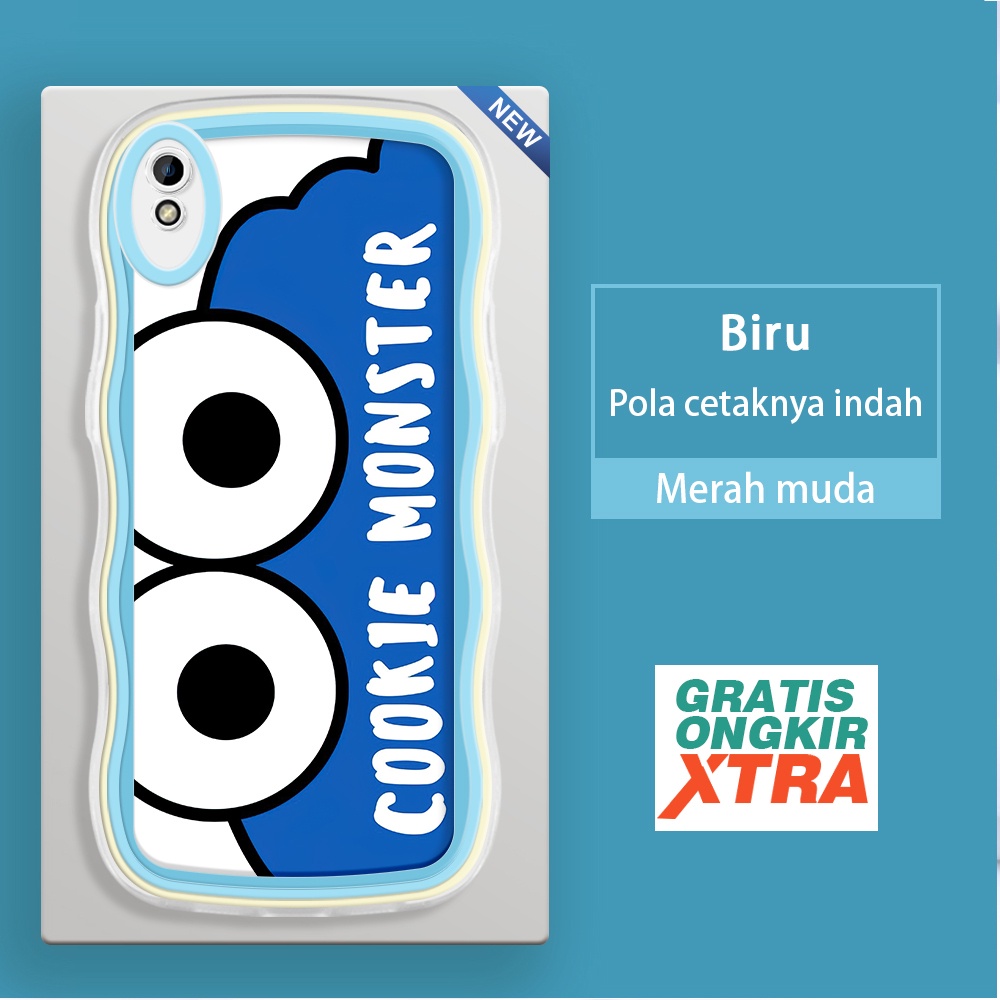Redmi 9A 9C 10 10A 10C 12C 9T K40S Xiaomi Cute Cookie Monster BTS Kesing hp murah cassing jelly akse