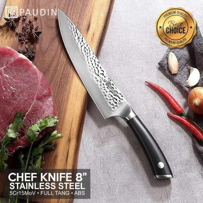 Pisau Dapur Paudin Hp1 Premium Kitchen Chef Knife 8" Stainless Steel