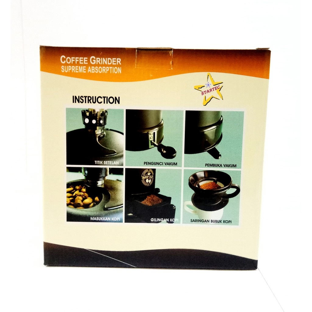 Penggiling Biji Kopi Manual Mesin Coffee Grinder Halus Kasar Gilingan Kopi Starcam