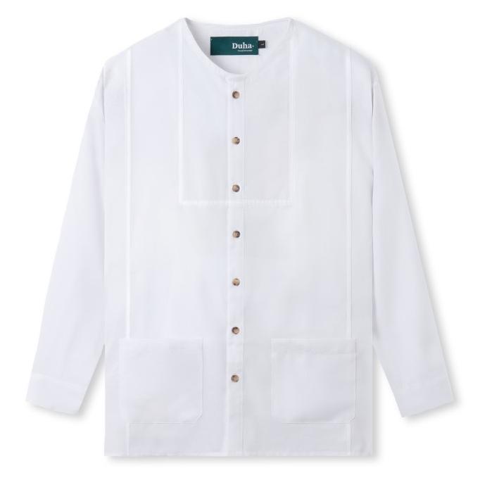 Baju Muslim Duha Muslimwear - Rayyan Shirt - White