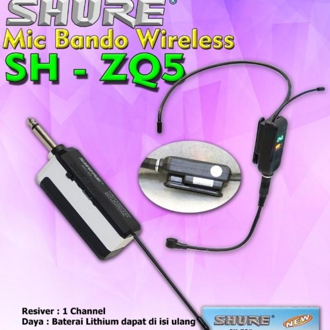 *#*#*#] LAGI VIRAL Mic Wireless Bando Shure SH-ZQ5 NEW Bando Wireless Shure