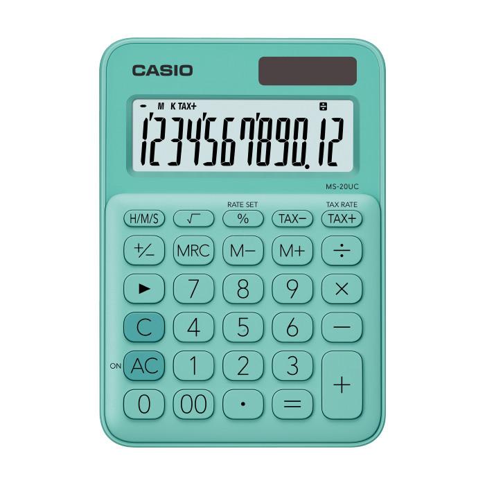 

CASIO COLORFUL CALCULATOR MS-20UC-GREEN