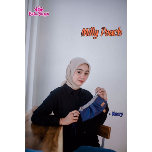 milly pouch by ratu Bilqis clutch dompet wanita