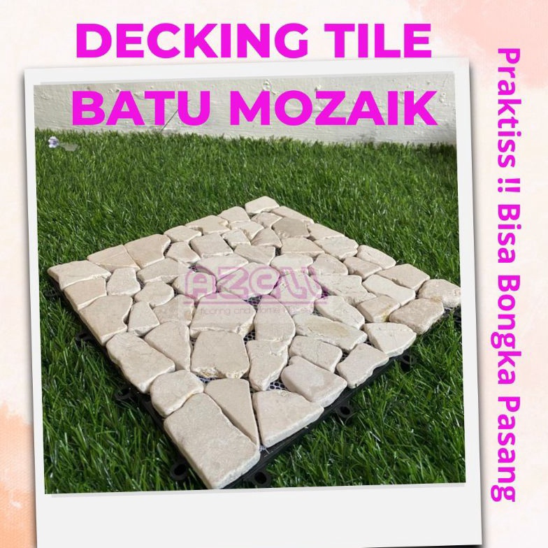 Harga Promo.. Decking Tile Batu Mozaik PDW