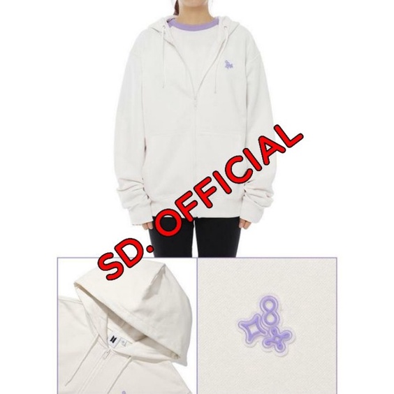 Zgs44 Jaket Zipper BTS SOWOOZOO Konser Sablon Ungu Muda DTF ,.,.,.,,