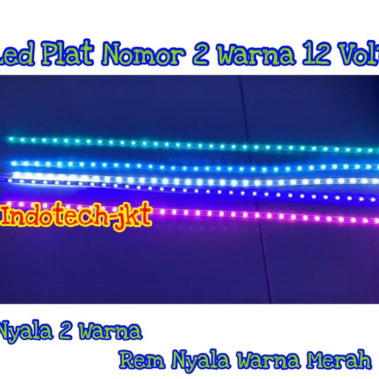 ¯ YA Led Cumi PLAT NOMOR 45cm 12 Volt 2 Warna Dijual -
