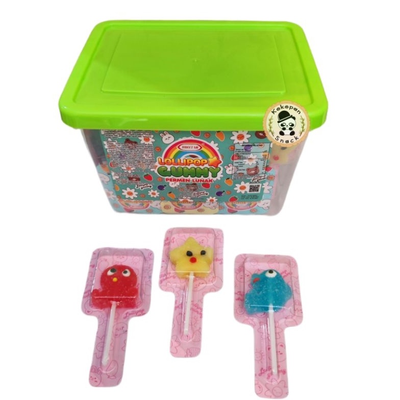 

Murah.. SWEET ME LOLIPOP GUMMY KOTAK HIJAU ISI 50 60