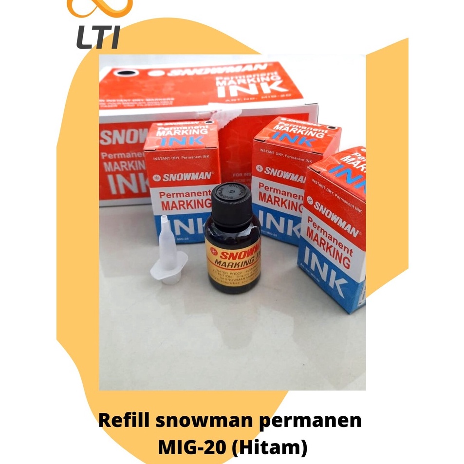 

PGCT6406 Stok terbaru Refill Tinta Snowman Permanen Marking Ink MIG - 20