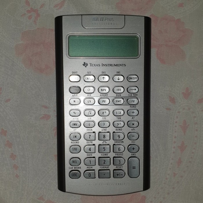 

Bii Plus Professional Financial Calculator Texas Instrument Kalkula
