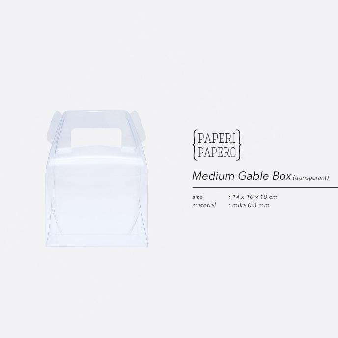 

>>>>>] Medium Transparent Gable Box - Kotak Hampers Transparan Bening Unik