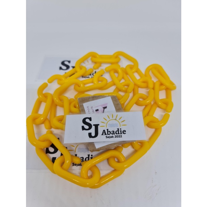(10 Meter) Rantai Plastik 6 - 12 Mm (Warna Tulis Di Note)