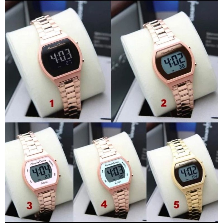 JAM TANGAN WANITA ALEXANDRE  CHRISTIE AC9384 AC 9384 AC9393 AC 9393 DIGITAL ORIGINAL