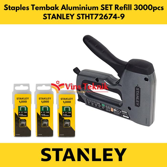 

Staples Tembak Alumunium Set Refill 3000Pcs Stanley Stht72674-9