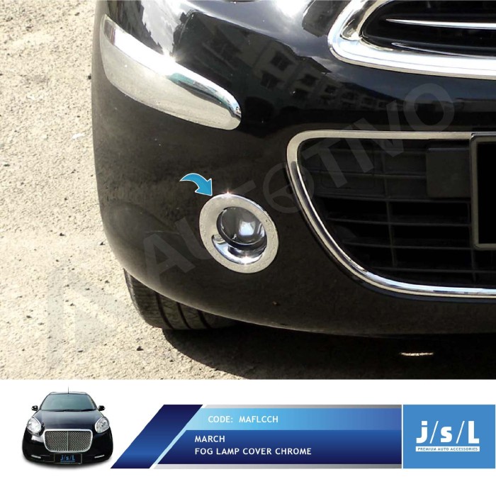 Nissan March Fog Lamp Cover Chrome JSL/Aksesoris Eksterior March terpopuler