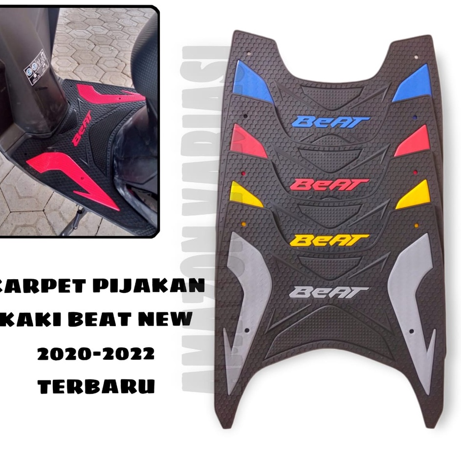 ￣ KARPET MOTOR HONDA BEAT 2020-2022 ALAS KAKI MOTOR HONDA BEAT KESET MOTOR BEAT PIJAKAN ALAS KAKI HO