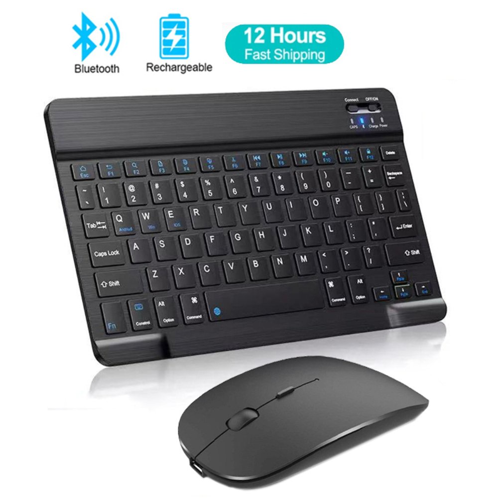 ✅&Mimi bluetooth keyboard for tablet phone portable wireless bluetooth keyboard mouse suit charging 