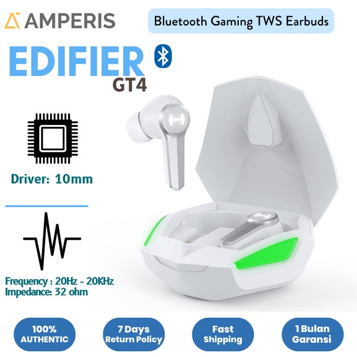 EDIFIER GT4 Gaming Earbuds TWS Bluetooth 5.2