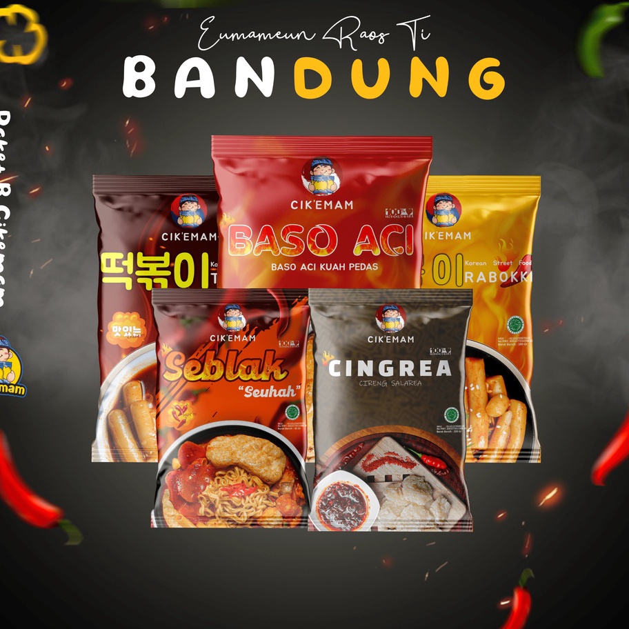 

Pasti Murah Cik’Emam – Paket B ( Rabokki Topokki Baso Aci Cingrea Seblak Ramen ) Korean Food Tteokbokki Tteokpokki Boci Pedas Gurih Cikemam Ready