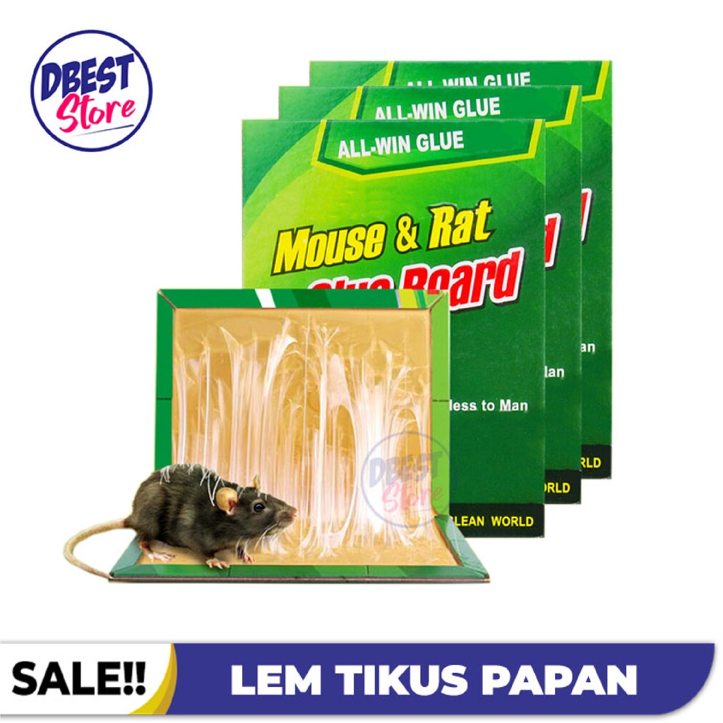 LEM TIKUS PAPAN CAP GAJAH + RACUN TIKUS IMPORT SUPER LENGKET