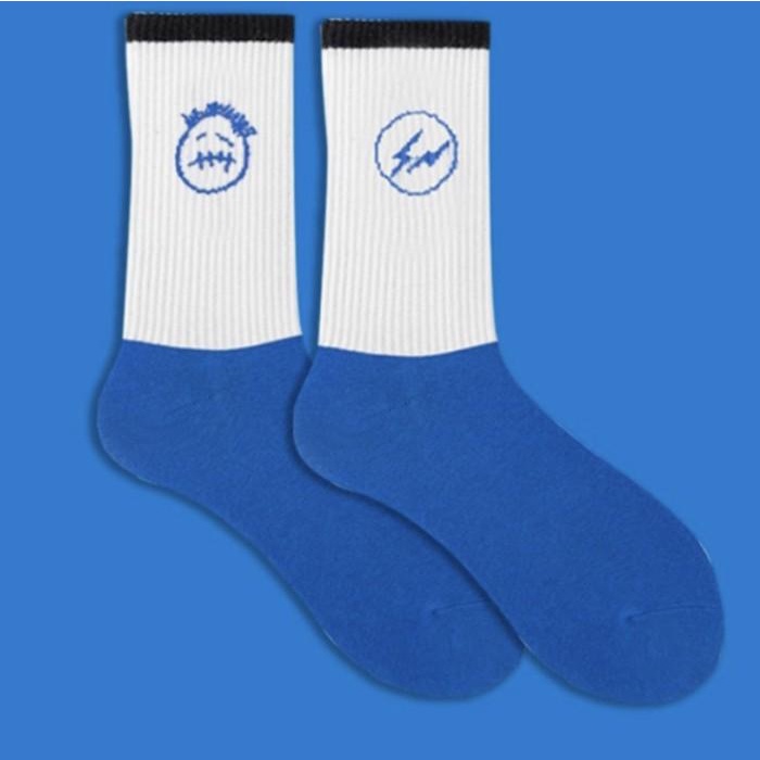 Terlaris Cactus Jack X Fragment Design Custom Socks