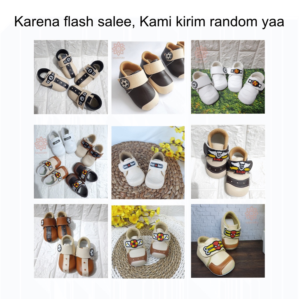 SEPATU PREWALKER BABY BAYI ANAK LAKI-LAKI 0-12 BULAN CP03