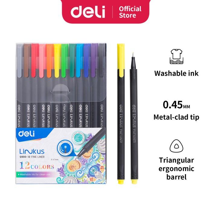

Terlaris Pulpen Warna/Pena Liner Segitiga 12 Warna- Eq900-12