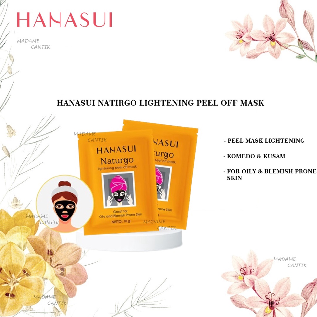 ✿ MADAME ✿ MASKER NATURGO SACHET - HANASUI NATURGO BPOM