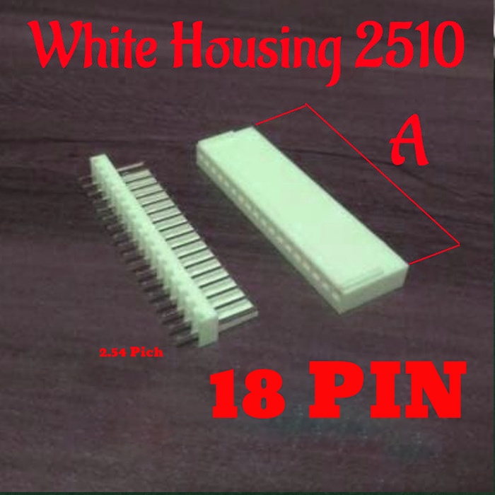 Konektor white housing LHE 18 PIN MOLEX