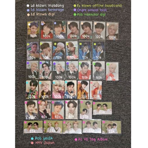 Photocard Treasure Ready Ina Ld Ktown Insadong Beverage Digi Fs offline Ongredients School Look Pob 