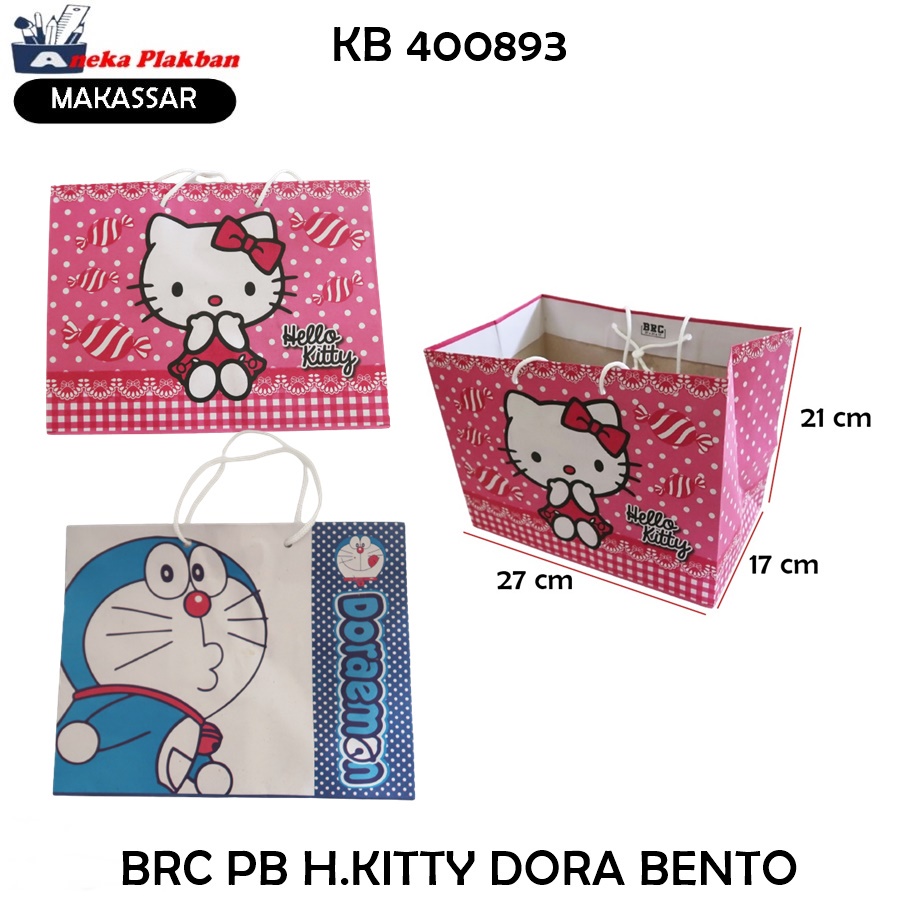 

[PCS] BRC PAPER BAG DORA BENTO 27X21X17