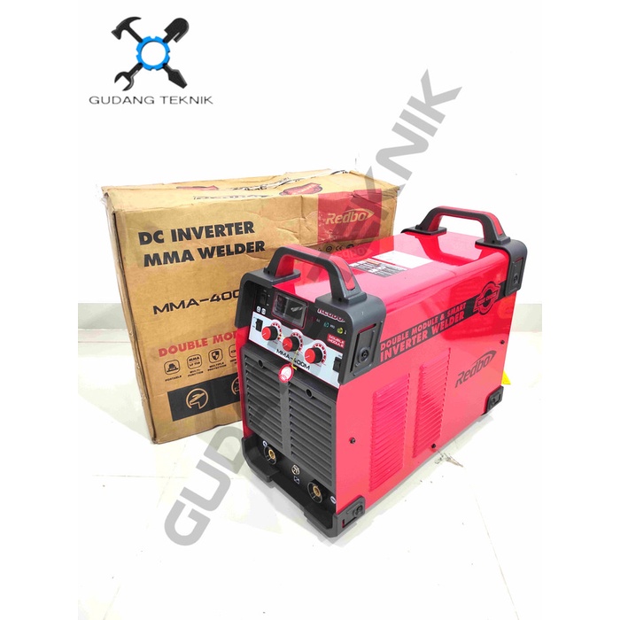 Mesin Las Listrik 400A 3PHASE MMA400 REDBO / Inverter Trafo Travo Las MMA 3 Ph Inverter Welding MMA 400 REDBO