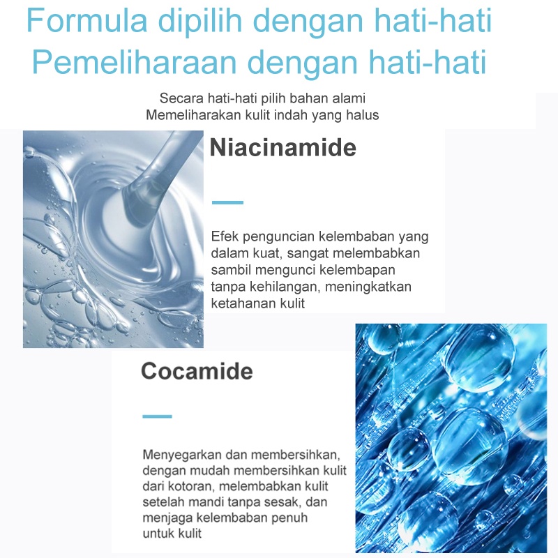 Pemutih Badan Sabun Badan Pemutih Sabun Cair 800ml Goat Milk Niacinamide Pemutih Permanen Singkirkan Kulit Kusam Kering Merinding Memutihkan Melembabkan Mencerahkan Kulit Wangi Tahan Lama