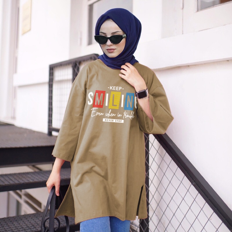 RILLO - Atasan oversize basic dewie motif Ld 135