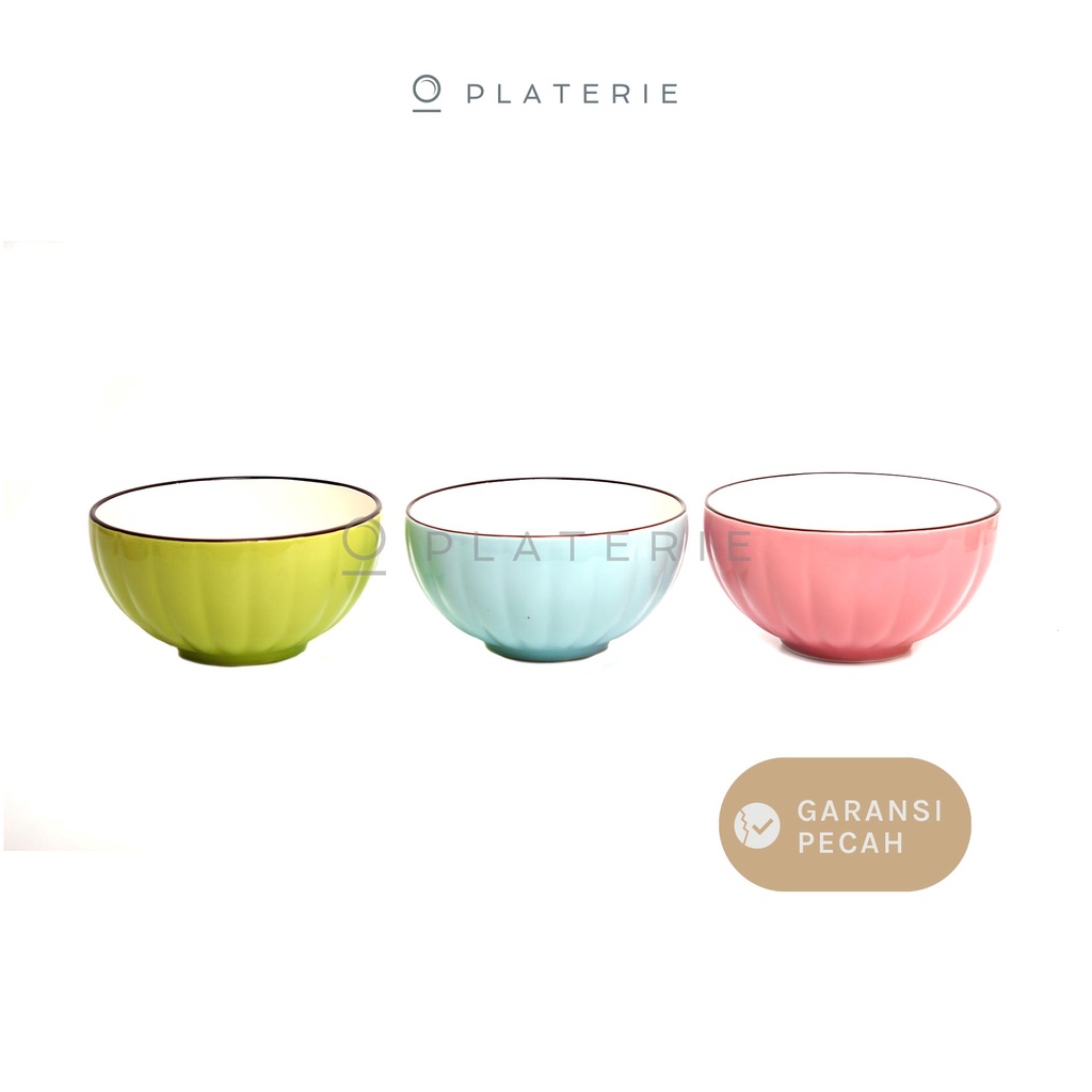 PLATERIE Mangkok Keramik Bowl 6 Inch / 15cm Pumpkin Pops