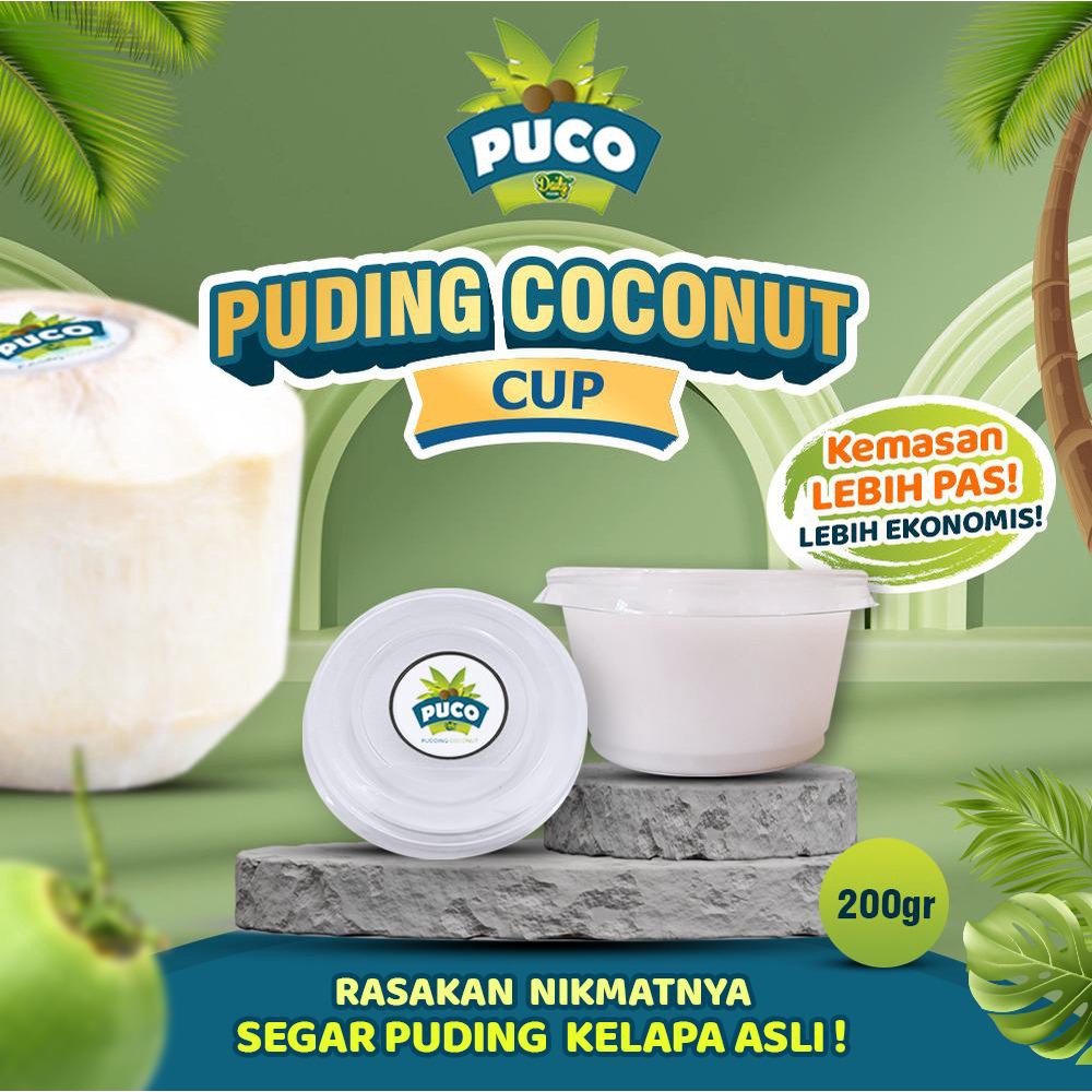 PUDING KELAPA ASLI PUCO CUP PUDDING COCONUT DAILYFOOD KEMASAN CUP